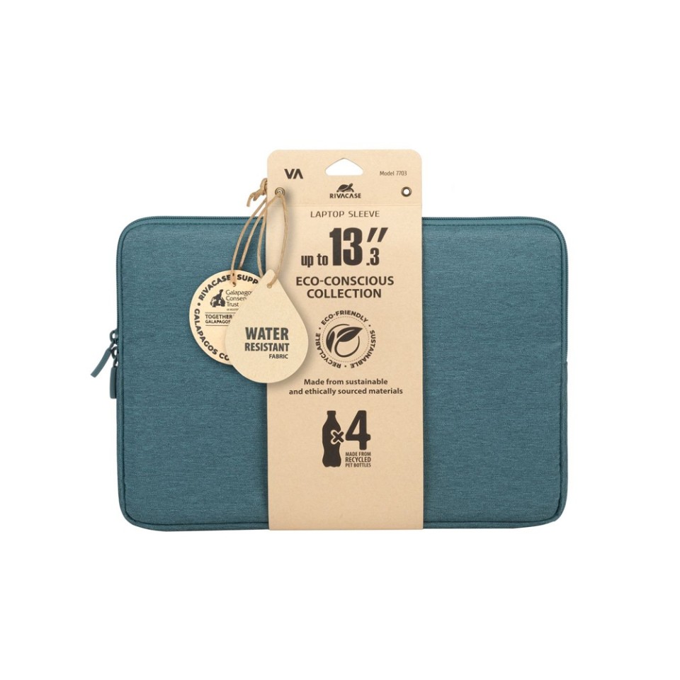 RIVACASE 7703 aquamarine ECO чехол для ноутбука 13.3-14" / 12