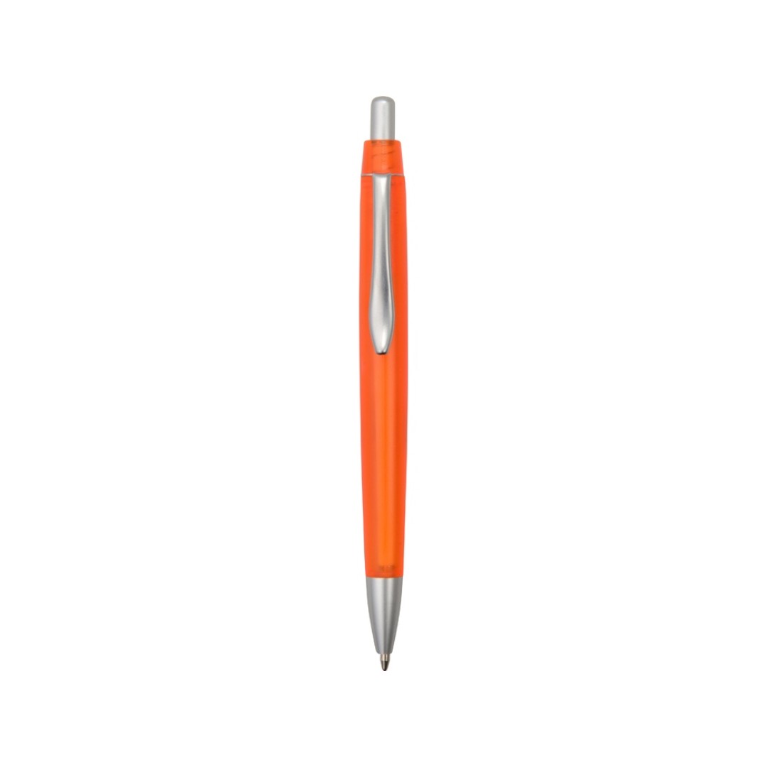 Блокнот "Контакт" с ручкой, оранжевый