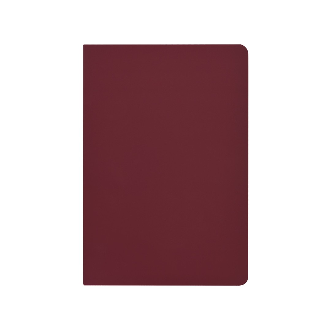 Бизнес-тетрадь А5 "Pragmatic Contrast", 40 листов в клетку, бордовый с темно-серым срезом