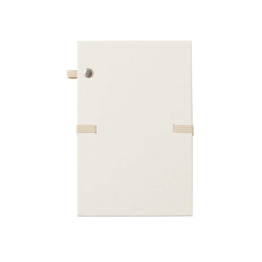 Блокнот с подставкой для телефона из пробки "Milky S", молочно-белый