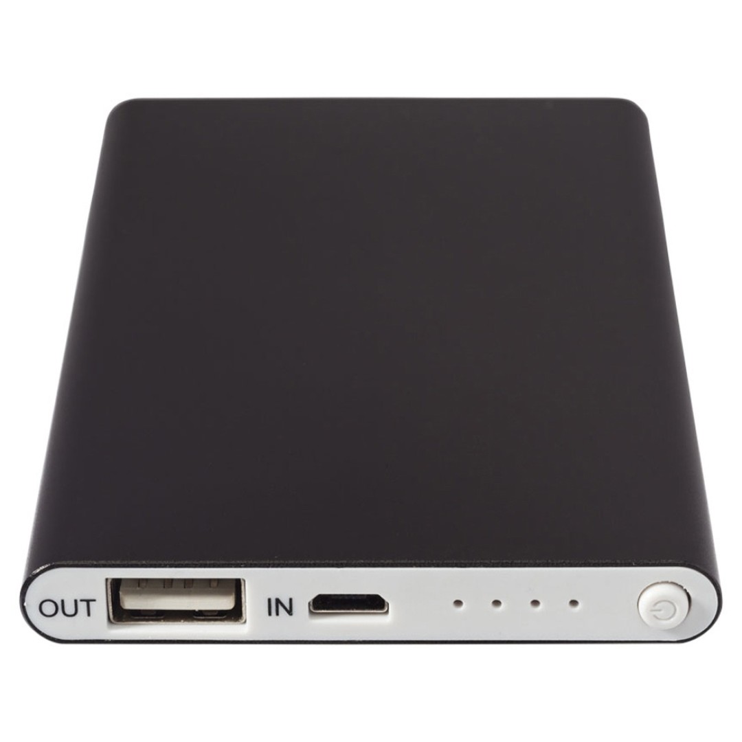 Портативное зарядное устройство "Pep" 4000 mAh, черный