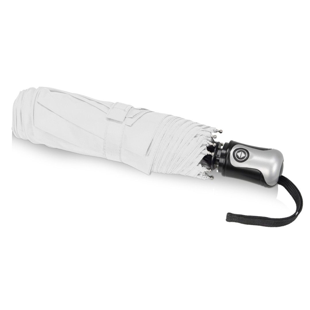 Зонт Alex трехсекционный автоматический 21,5", белый (Р)