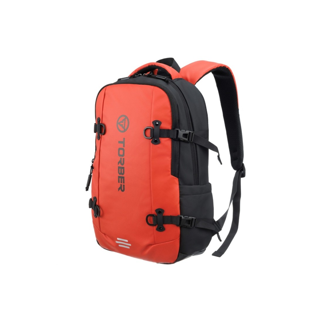 Рюкзак спортивный TORBER Xtreme 18", оранжевый/чёрный, 31 х 12 х 46 см, 17л