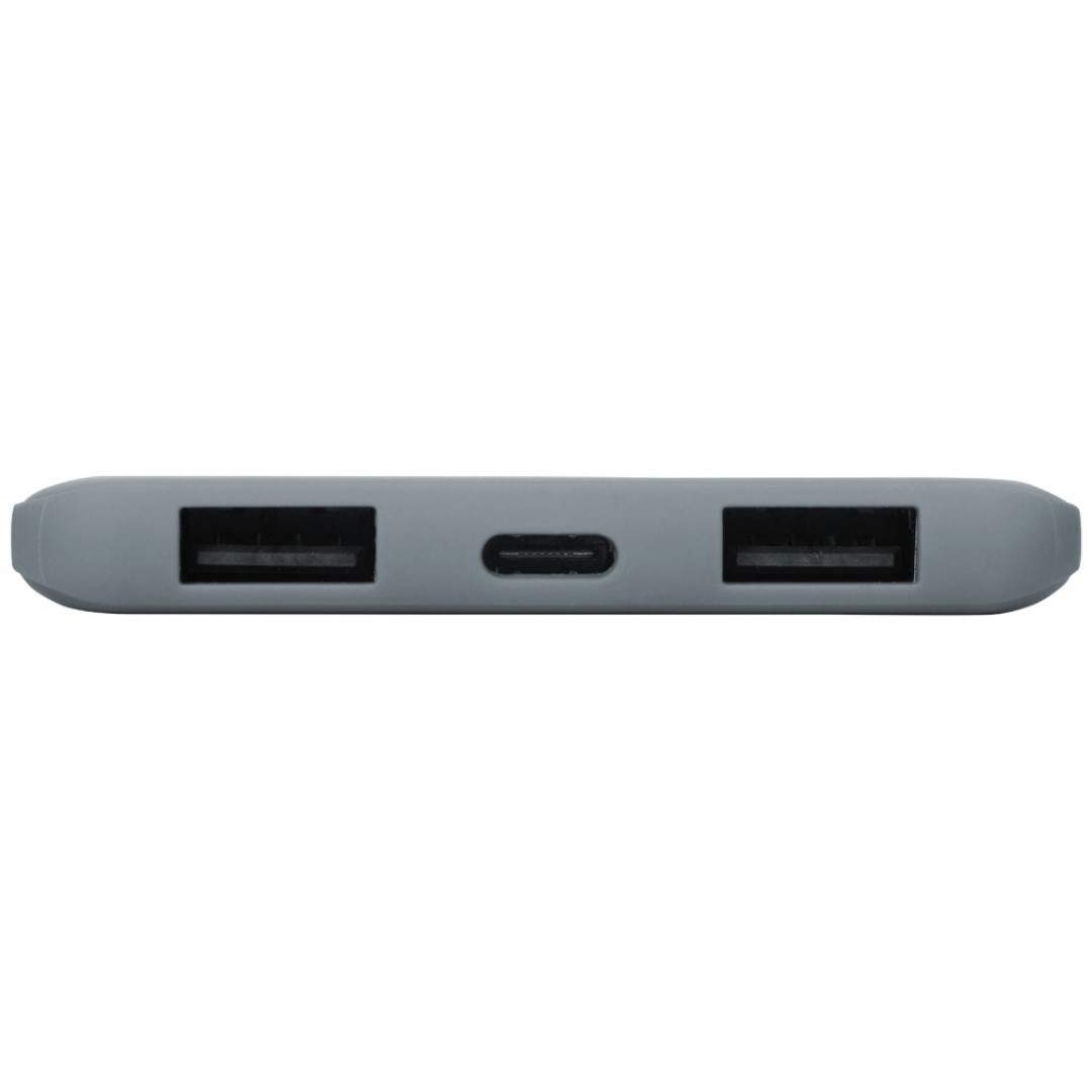 Портативное зарядное устройство «Reserve» с USB Type-C, 5000 mAh, серый