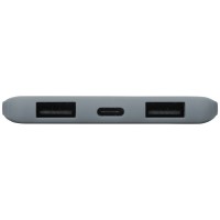 Портативное зарядное устройство «Reserve» с USB Type-C, 5000 mAh, серый