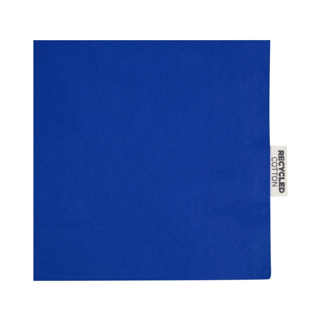 Madras эко- сумка с ластовицей из переработанного хлопка, сертифицированного согласно GRS, плотностью 140 г/м2 - Ярко-синий