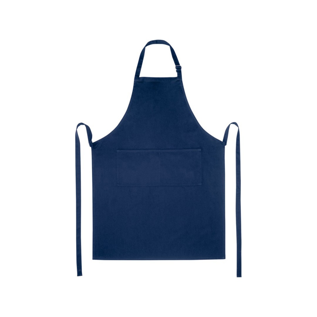 Фартук Andrea плотностью 240 г/м2 с регулируемой завязкой на шее - Темно - синий