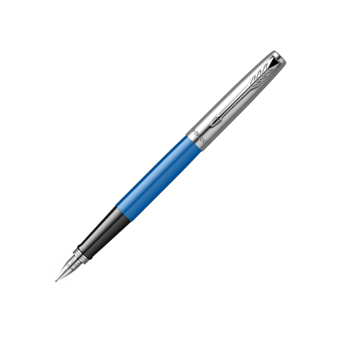 Ручка перьевая Parker Jotter Originals Blue Chrom CT, перо: F, цвет чернил: blue, в подарочной упаковке