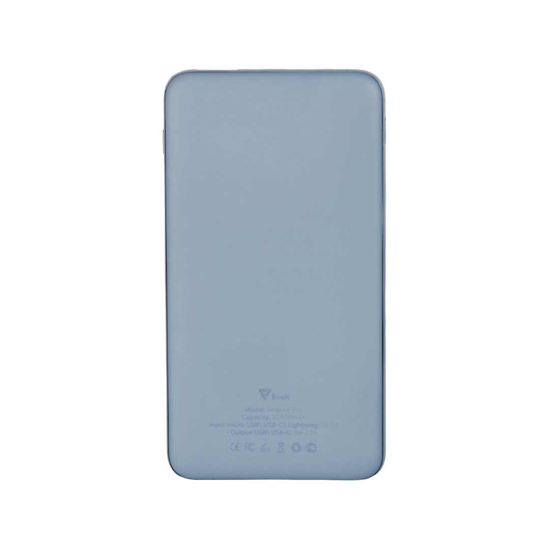 Внешний аккумулятор "Reserve Pro", 10 000 mah, антрацит