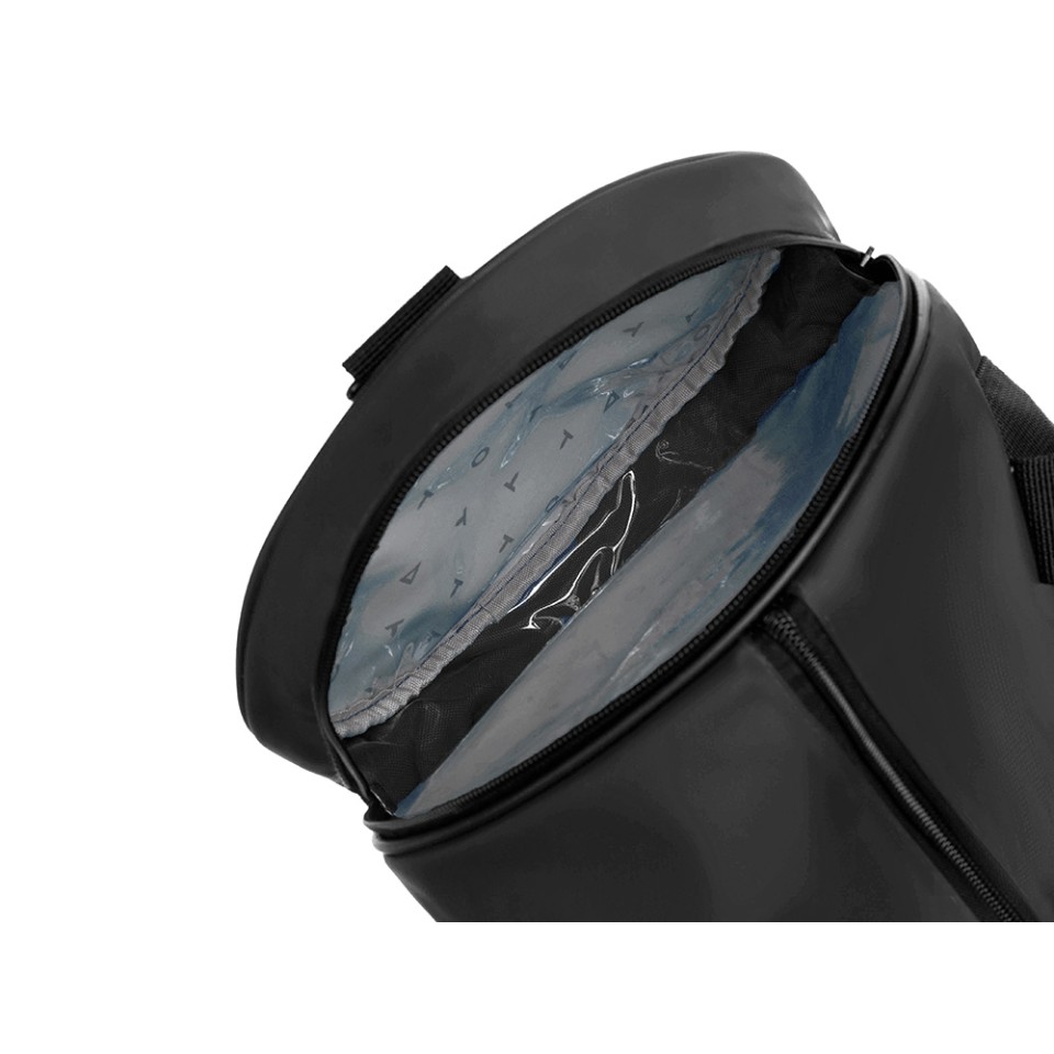 Сумка спортивная TORBER Mobi, чёрный, полиэстер 900D с PU покрытием, 45 х 25 х 25 см