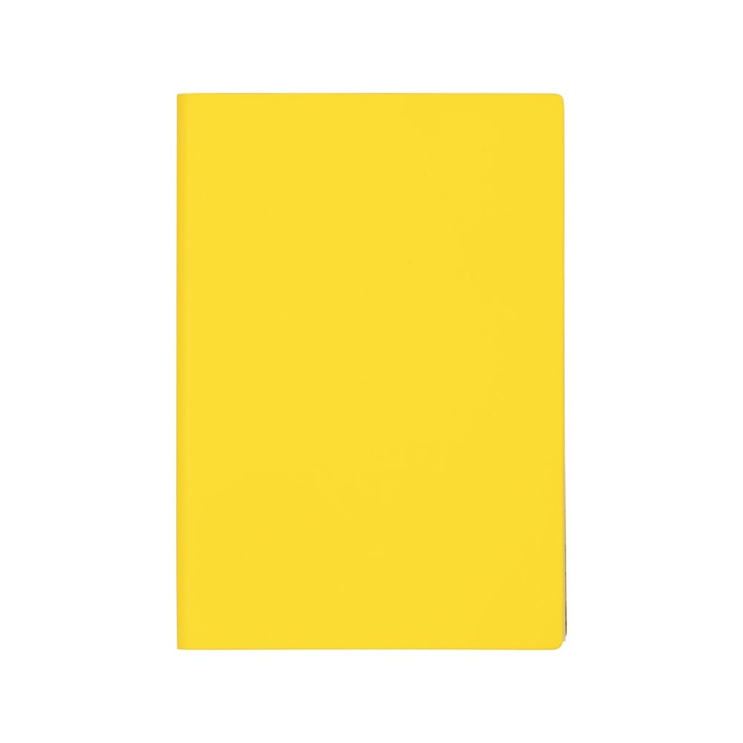 Бизнес-блокнот C1 софт-тач, гибкая обложка, 128 листов, желтый
