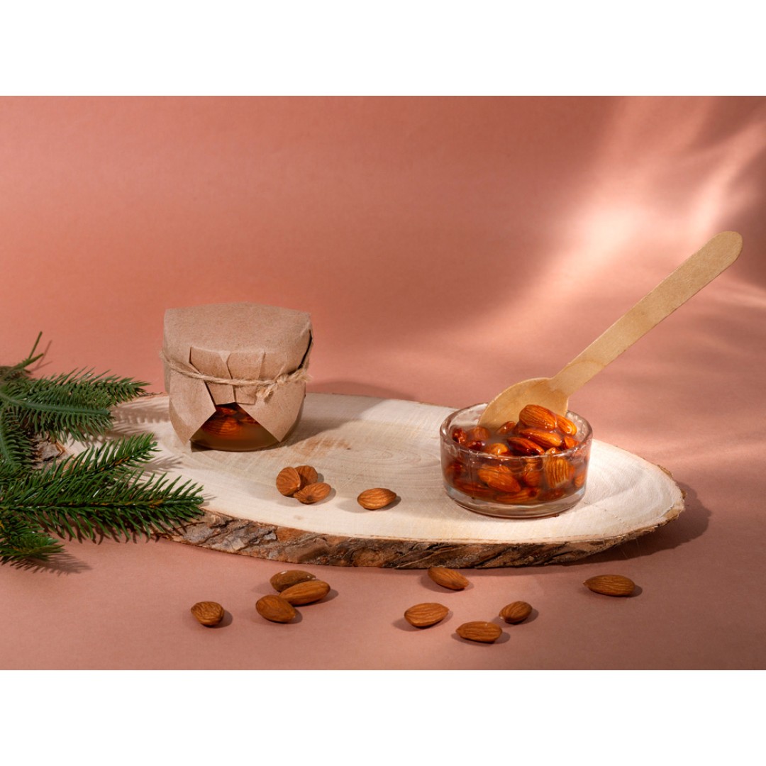 Сувенирный набор "Мед с миндалем" 120 гр (Р)