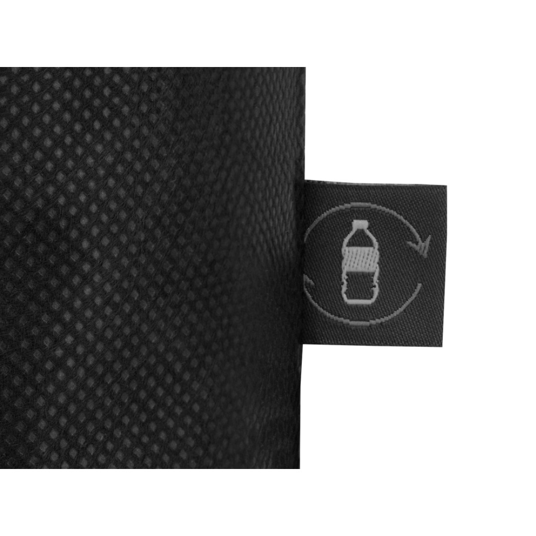 Сумка-шоппер Reviver из нетканого переработанного материала RPET, черный