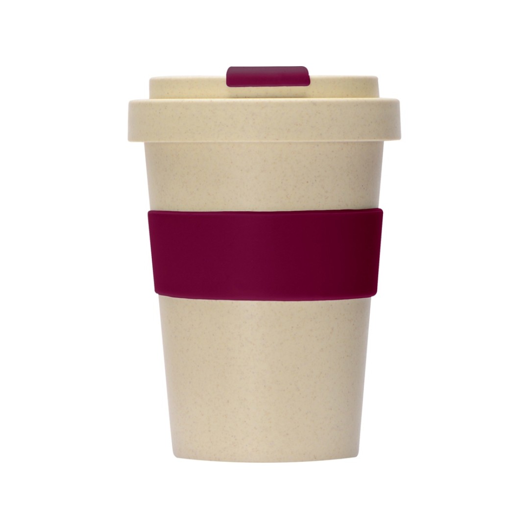 Стакан из пшеничного волокна «Flava», burgundy