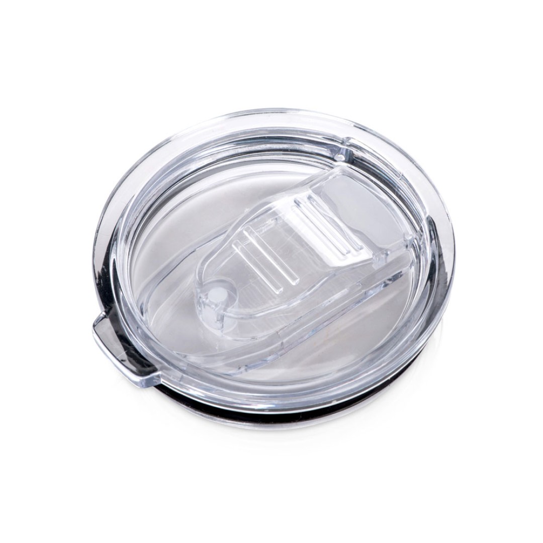 Кружка стальная Alaska с крышкой слайдером, powder coating, белый