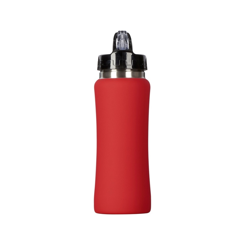 Бутылка для воды "Bottle C1", сталь, soft touch, 600 мл, красный