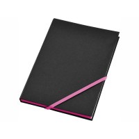 Блокнот А5 "Travers", черный/розовый