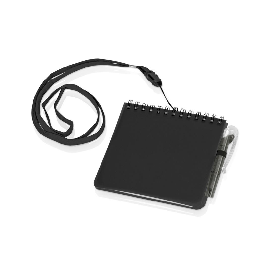 Блокнот А6 "Журналист" с ручкой, черный