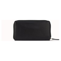 Кошелек Mano "Don Leonardo", с RFID защитой, натуральная кожа в черном цвете, 19 х 2 х 10,5 см