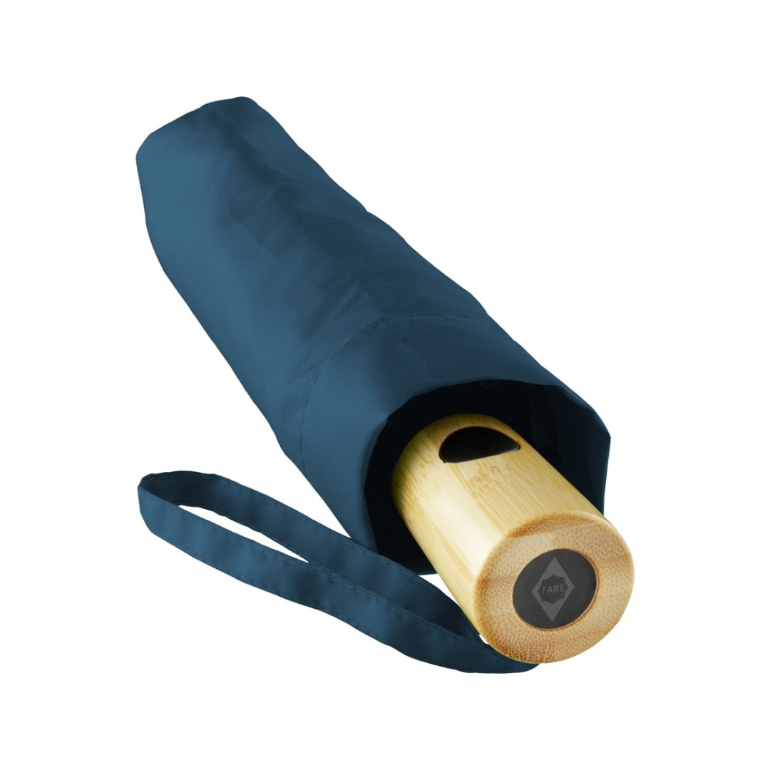 Зонт складной 5429 koBrella из бамбука, полуавтомат, серый