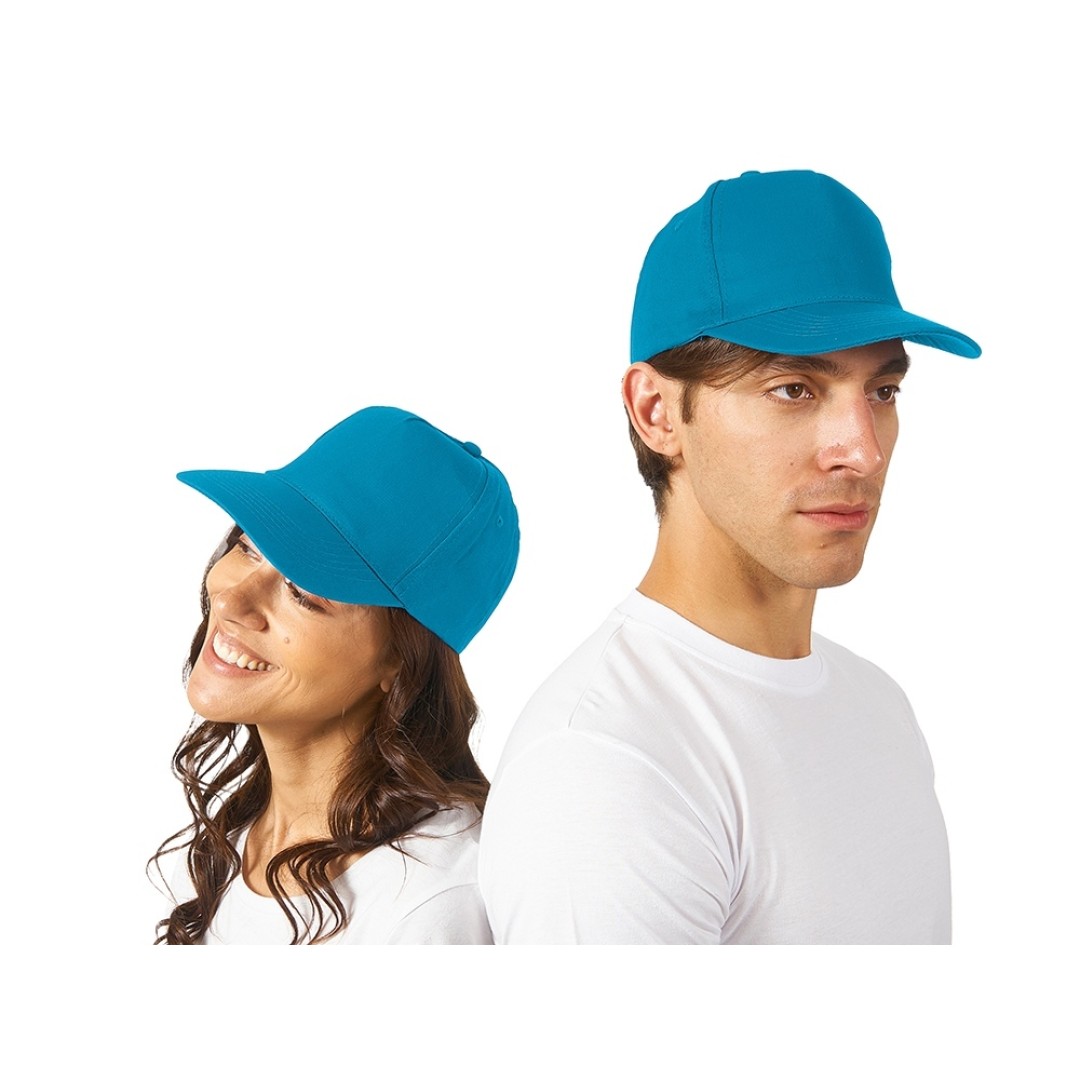 Бейсболка "Memphis" 5-ти панельная 165 гр, ярко-голубой