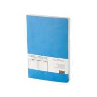 Ежедневник А5 недатированный «Megapolis Velvet Flex», небесно-голубой
