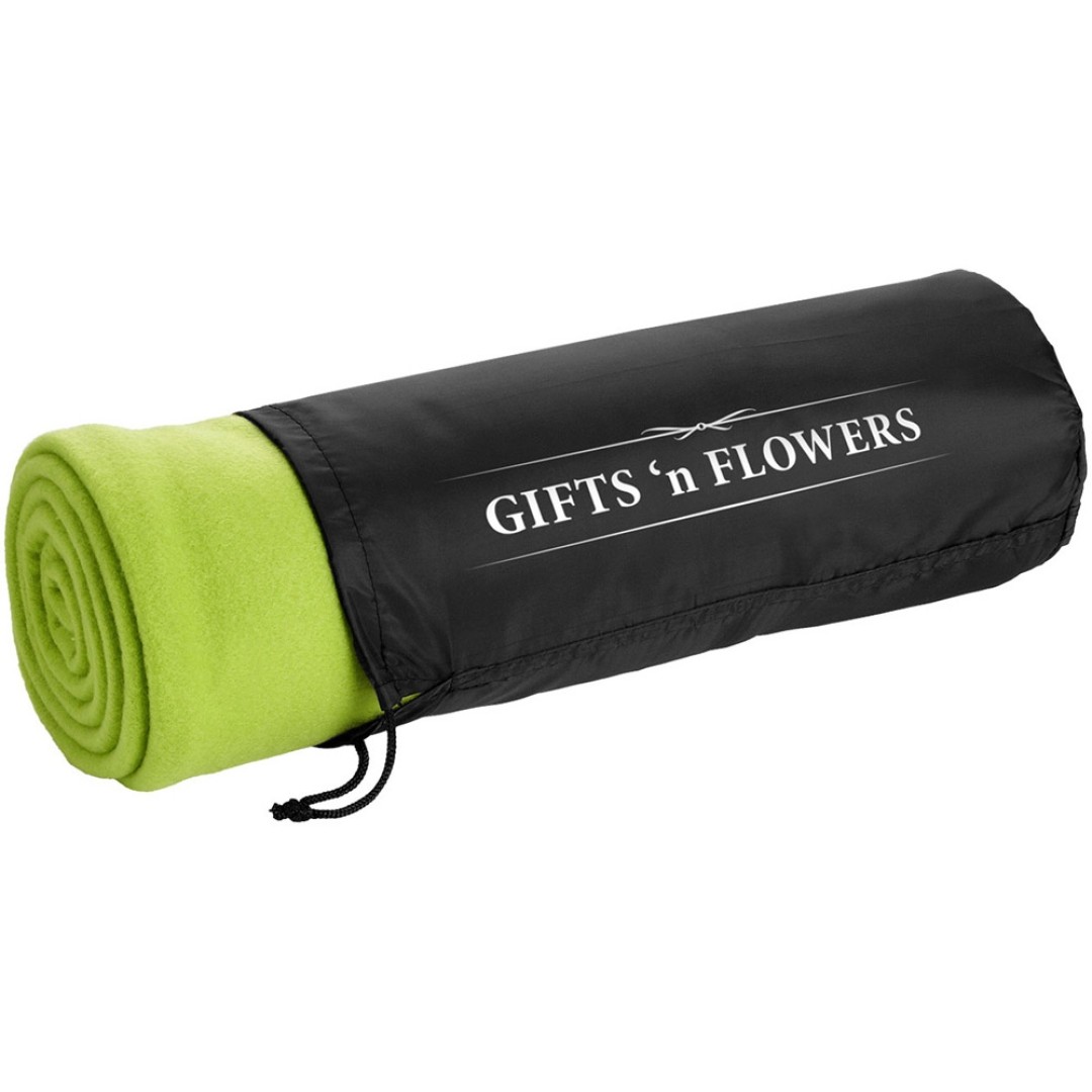 Плед Huggy в чехле 150 x 120 см - Лайм