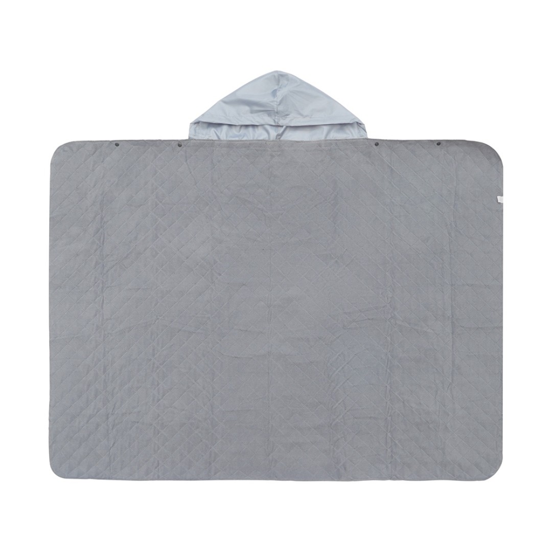 Пончо Cappy с капюшоном на липучке в мешке, серый