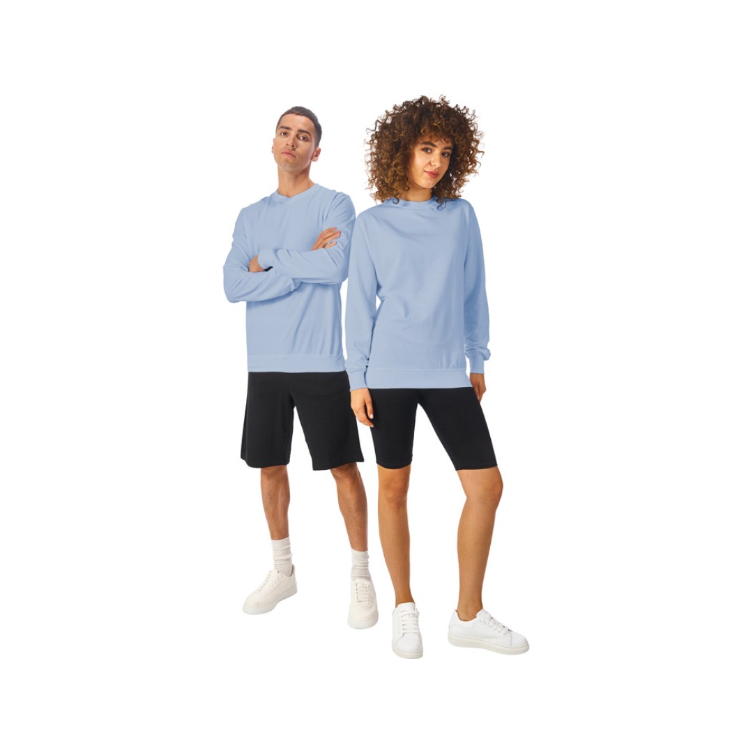 Свитшот «Warsaw» 220гр, унисекс, небесно-голубой