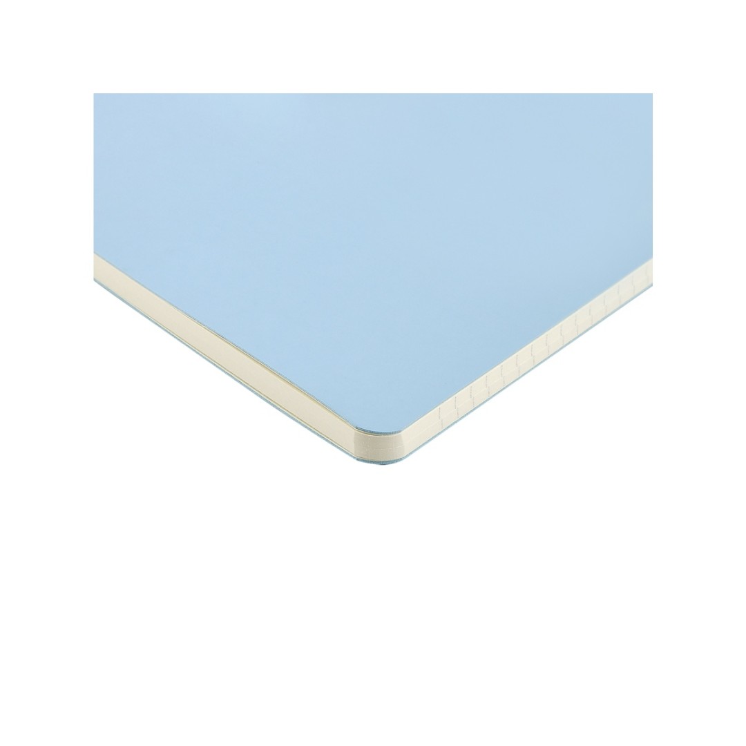 Бизнес тетрадь А5 "Megapolis flex" 60 л. soft touch клетка, зефирный голубой