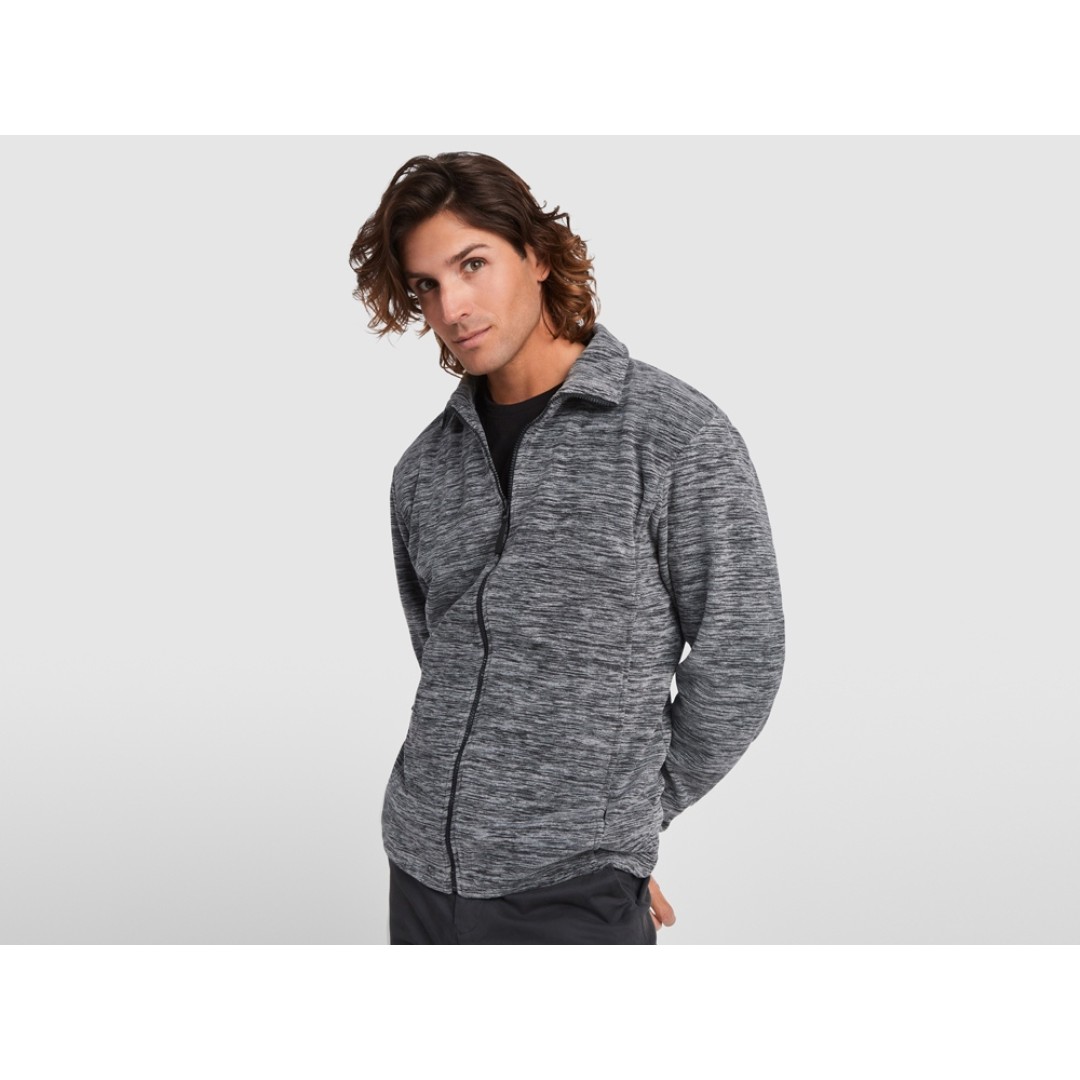 Куртка флисовая "Artic", мужская, черный меланж