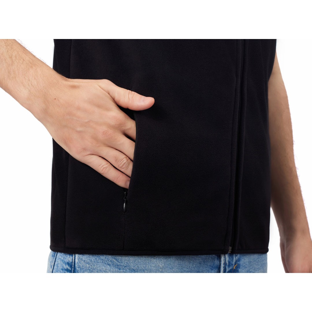 Жилет флисовый «Trondheim» унисекс, черный