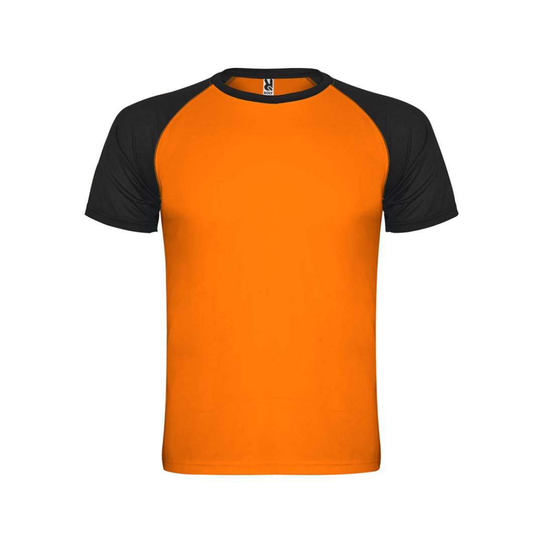 Спортивная футболка "Indianapolis" мужская, неоновый оранжевый/черный