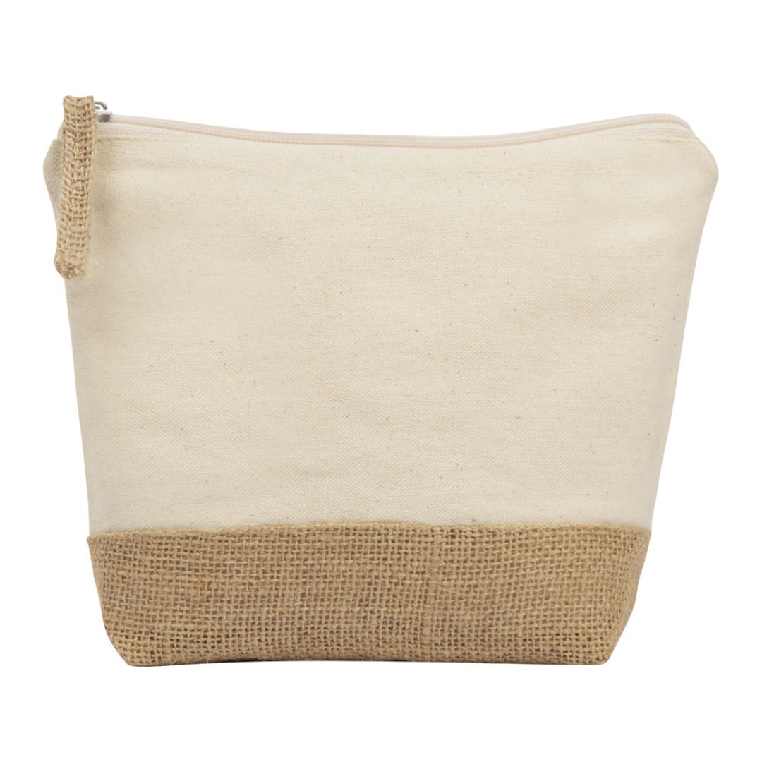 Косметичка "Jute" из хлопка и джута, натуральный