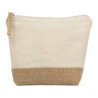 Косметичка "Jute" из хлопка и джута, натуральный
