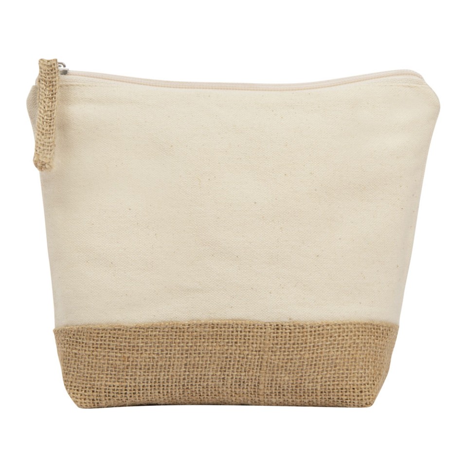 Косметичка "Jute" из хлопка и джута, натуральный