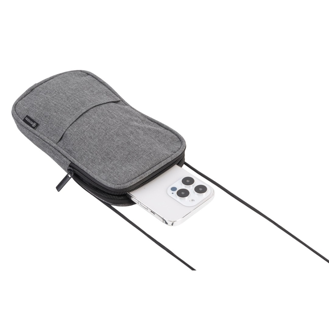 Сумка-чехол Suiper для телефона, серый меланж