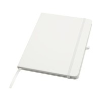 Teak блокнот А5 из переработан. материала в твердой обложке с линован. страницами - Белый