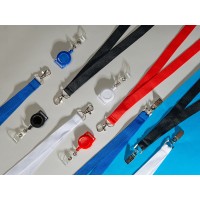 Ланъярд из RPET с клипом, белый