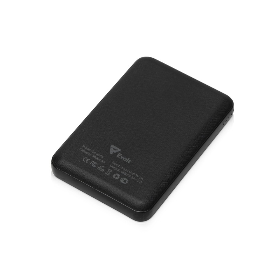Портативное беспроводное зарядное устройство "Grind Air", 5000 mAh