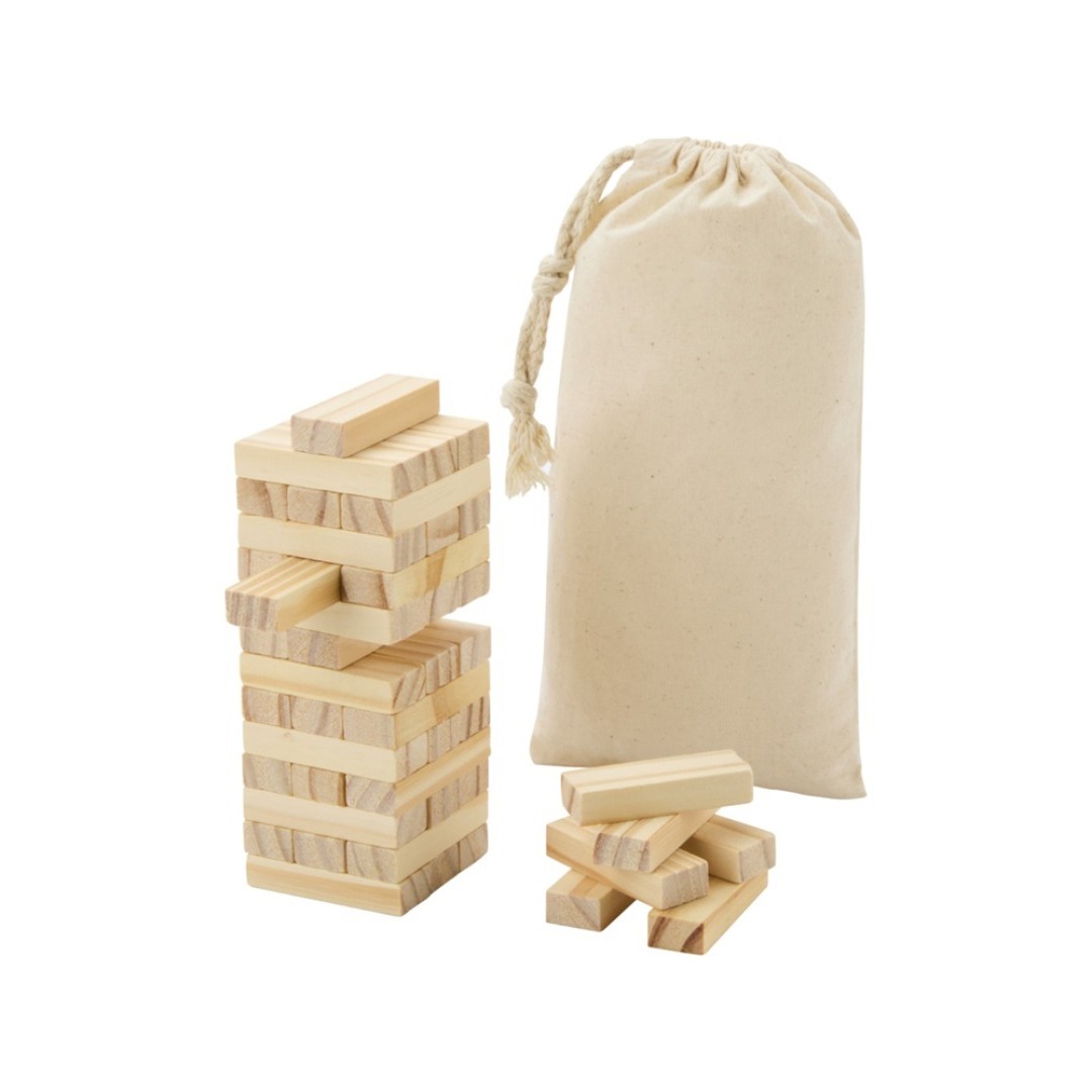 Jumble деревянная игра «Падающая башня», натуральный