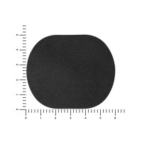 ПАТЧ ОВАЛ nubuk (чёрный) 6,0 х 5,0 см