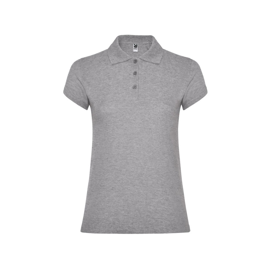 Рубашка поло "Star" женская, серый меланж