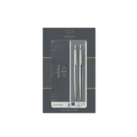 Набор «Parker Jotter Core Stainless Steel CT» ручка шариковая, карандаш механический