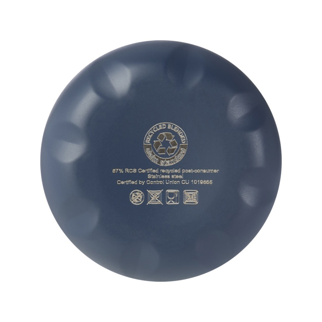 Бутылка Cove из переработанной нержавеющей стали, с вакуумной изоляцией, 500мл - Синий ледяной