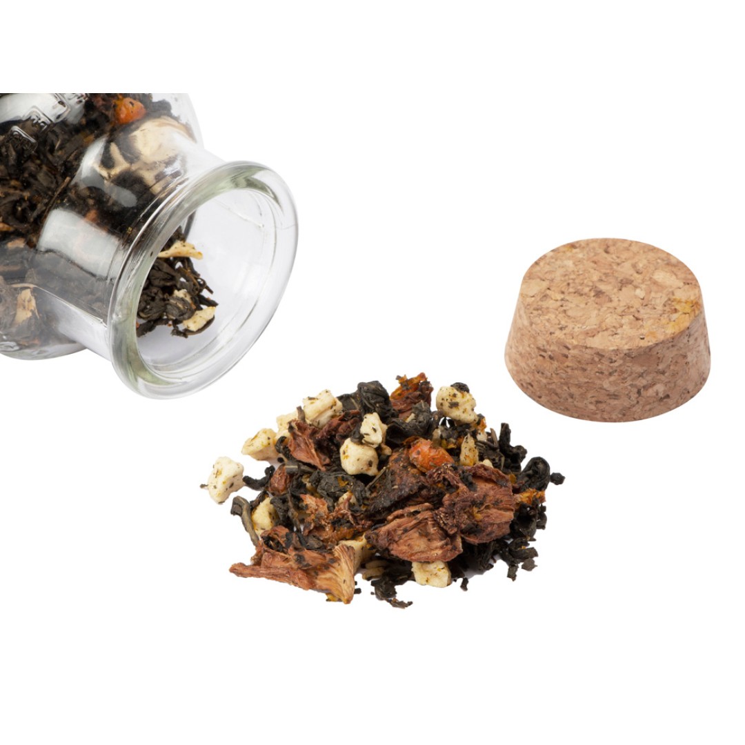 Чай зеленый, с соком ананаса и кусочками яблока/облепихи, 140г (Р)