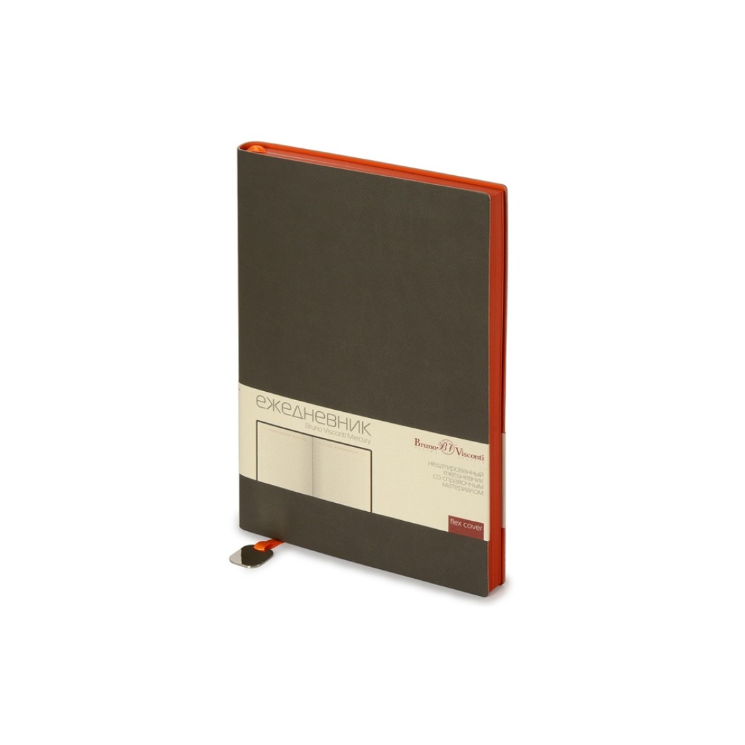 Ежедневник А5 недатированный «Mercury», серый