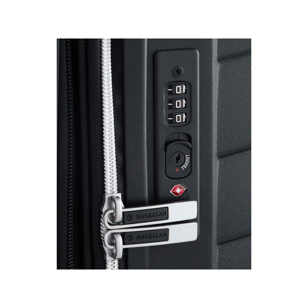 Чемодан 4-х колесный, Magellan, VICTORIA, 117л, черный
