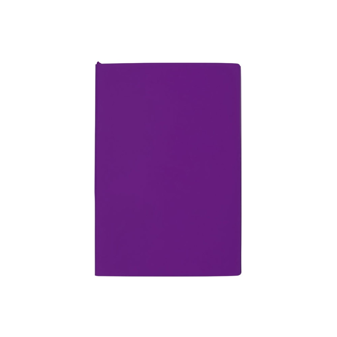 Бизнес-блокнот C1 софт-тач, гибкая обложка, 128 листов, фиолетовый