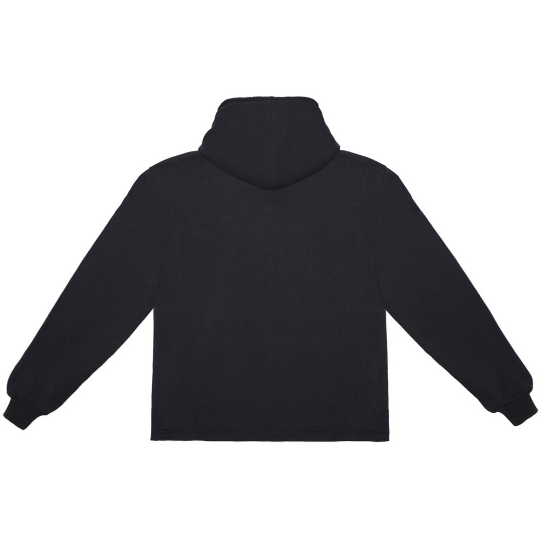 Худи оверсайз «Alpha.01» унисекс, черный